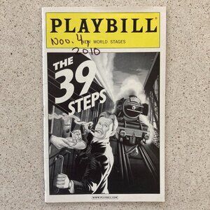 Playbill The 39 Steps John Behlmann Jamie Jackson Off Broadway New World Stages